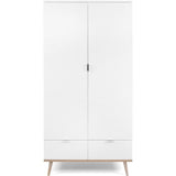 Armoire de chambre - GÖTEBORG 61 - Chene sonoma / Blanc - 2 portes battantes - 90 x 55 x 180 cm