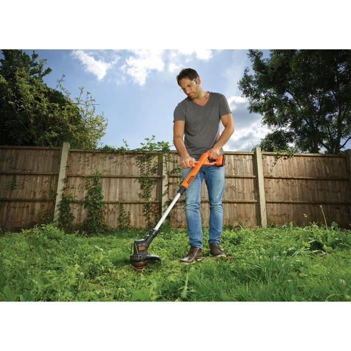 Coupe-bordures ťlectrique sans fil + batterie 2Ah + chargeur - BLACK&DECKER - ST182320-QW - 18V - 25cm