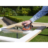 Ponceuse excentrique sans fil - BLACK+DECKER - BDCROS18N-XJ - 18V - 125mm - avec 3 abrasifs - sans batterie