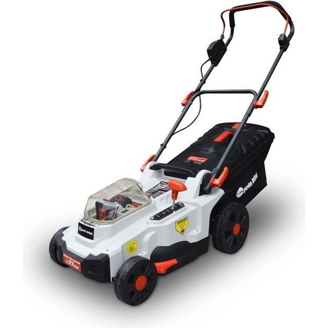 Tondeuse a batterie 37cm 40V - ELEM - TDE40V37-LI2BF - Fonction mulching - Moteur a induction