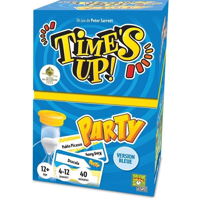 Asmodée - Repos Production - Time's Up! : Party - Version Bleue - Jeu de société - a partir de 12 ans - 4 a 12 joueurs - 40 minutes