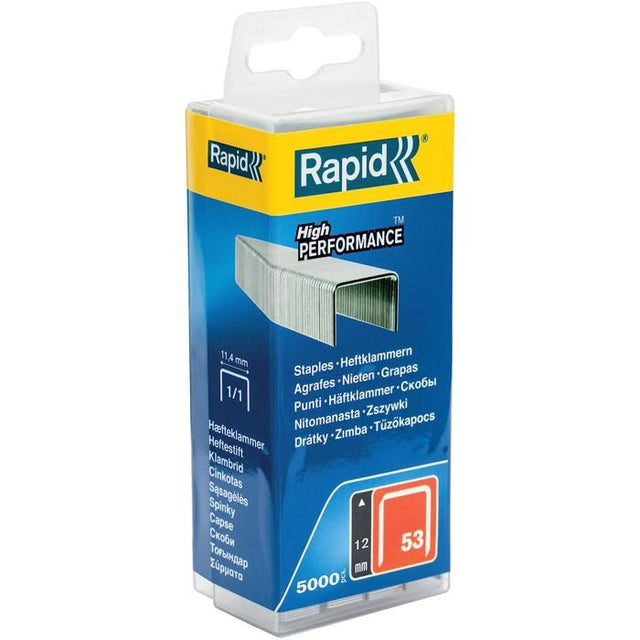 RAPID 5000 agrafes n°53 Rapid Agraf 12mm