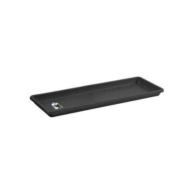 ELHO Soucoupe Barcelona Balconniere 50 - L16,7 x l45,5 x H3 cm - Anthracite - Plastique