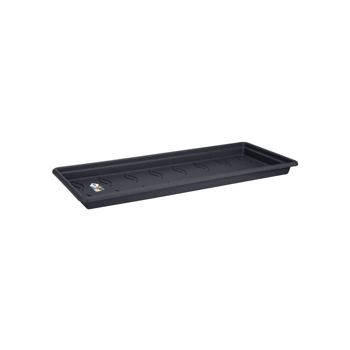 ELHO Soucoupe Jardiniere Green Basic XXL - L 32,9 x l72.2 x H 5.8 cm - Noir - Plastique