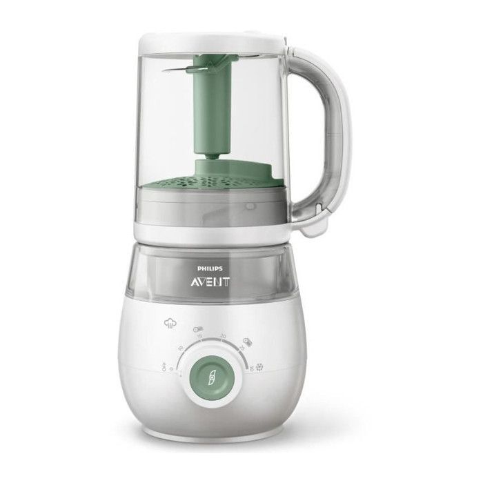 Robot Cuiseur-Mixeur 4 en 1 pour Bébé - PHILIPS AVENT - Cuit a la vapeur - Mixe - Réchauffe - Décongele