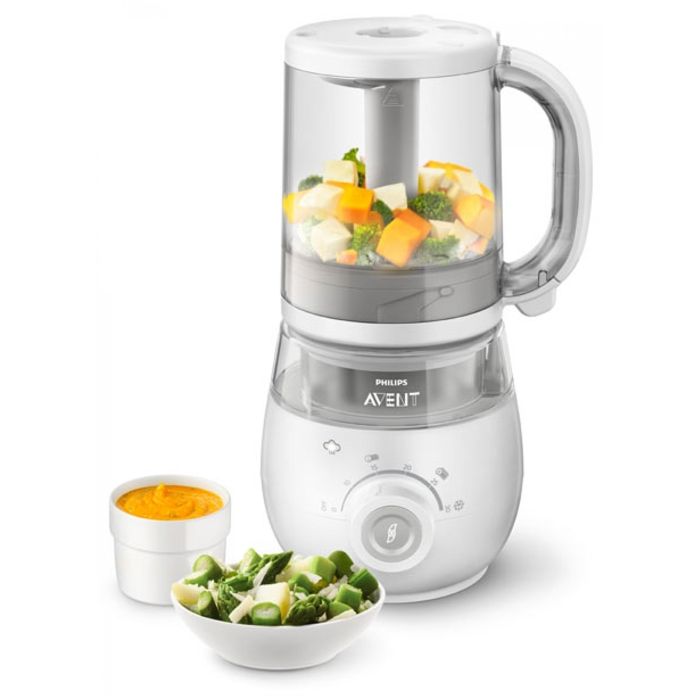 Robot Cuiseur-Mixeur 4 en 1 pour Bébé - PHILIPS AVENT - Cuit a la vapeur - Mixe - Réchauffe - Décongele