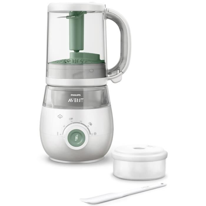 Robot Cuiseur-Mixeur 4 en 1 pour Bébé - PHILIPS AVENT - Cuit a la vapeur - Mixe - Réchauffe - Décongele