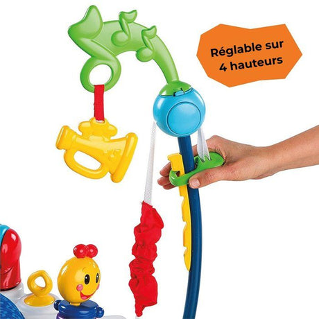 BABY EINSTEIN Aire d'Eveil ŗ Rebonds - Symphonie- cadeau bťbť, siŤge ŗ rebonds, pivotant 360į, multilingues