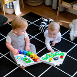 BABY EINSTEIN Table d'activités pour bébé trotteur évolutif 4-en-1 Pivotant a 360° sécurisé, cadeau bébé, piano, musique