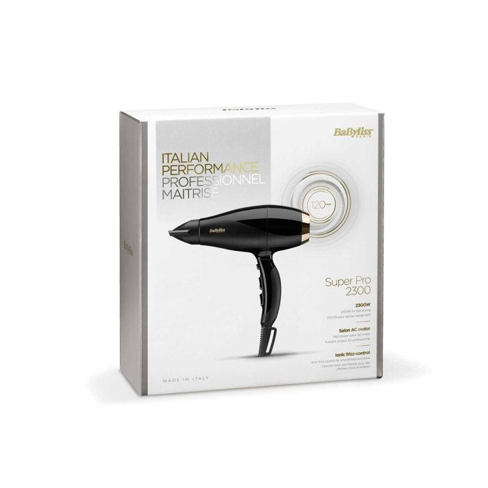 Seche-cheveux - BaByliss - 6714E Super Pro 2300  - Moteur AC - Fabriqué en Italie