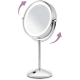 Miroir Lumineux Grossissant x10 - BaByliss Paris - 9436E - Double Face - Ampoules LED