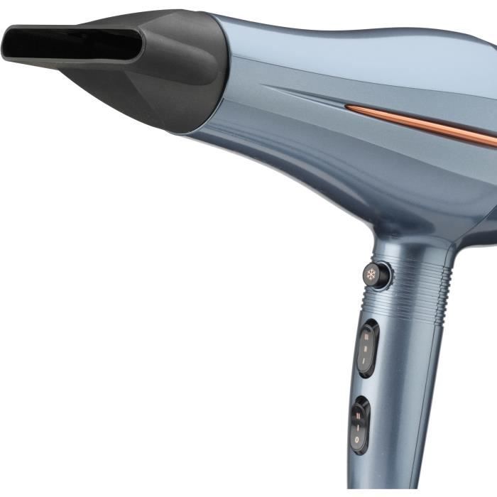Seche-cheveux - BaByliss - D251PE - Denim Luxe - Léger - 2200 W Moteur DC High Torque- Concentrateur inclus