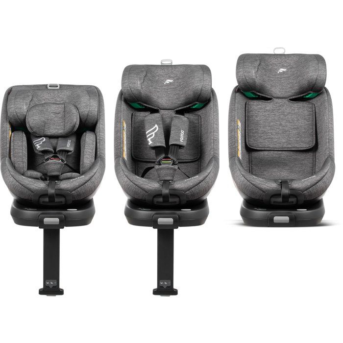 Siege auto - BABYAUTO - Magna Plus - Groupe 0/1/2/3 - I-Size - 40/125 cm - Isofix - Pivotant 360° - Inclinable - Gris