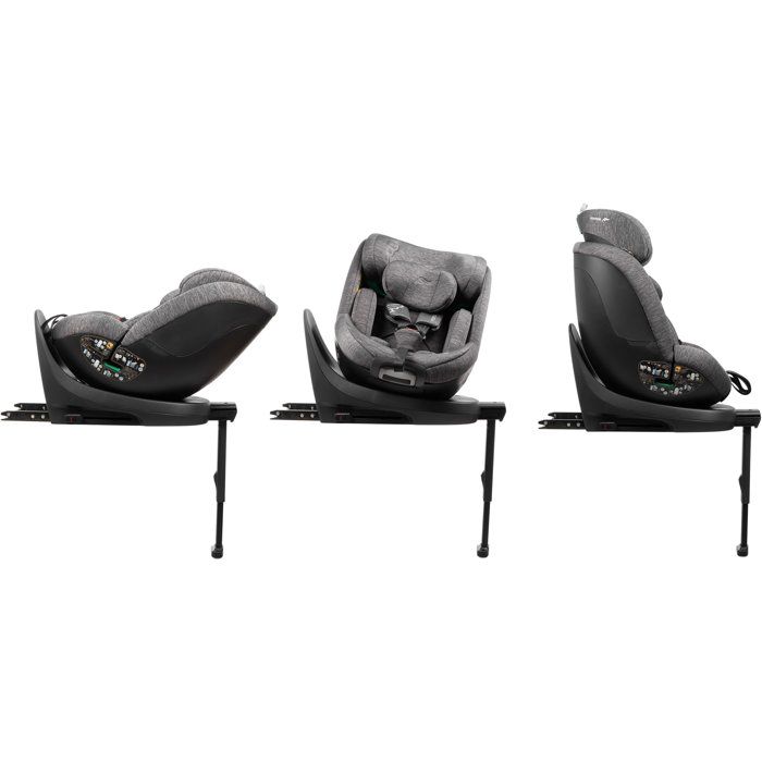 Siege auto - BABYAUTO - Magna Plus - Groupe 0/1/2/3 - I-Size - 40/125 cm - Isofix - Pivotant 360° - Inclinable - Gris