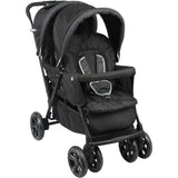 Poussette Double BAMBISOL - Toute équipée - Habillage pluie inclus - Pliage facile