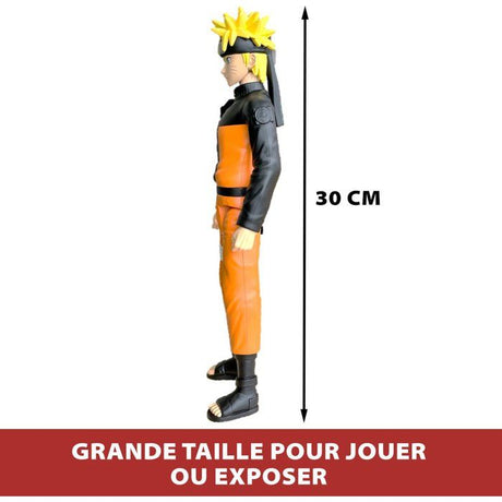 Grande Figurine articulée - BANDAI - Anime Heroes - Naruto Shippuden - Figurine Anime Heroes Mega 30 cm - Naruto Uzumaki