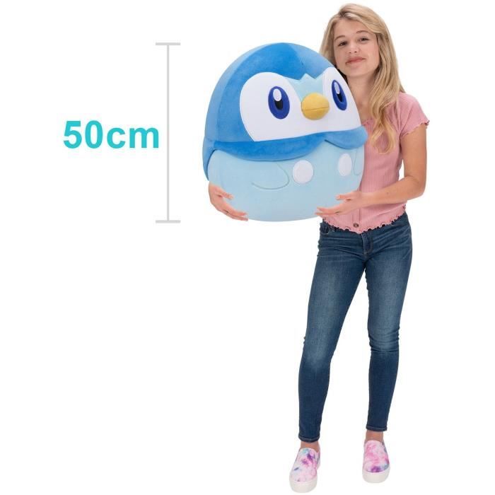 Peluche - BANDAI - Pokémon - Squishmallows 50 cm - Tiplouf- Grande peluche ultra-douce - JWS00049
