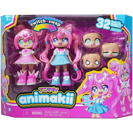 Poupée Personalisable - BANDAI - Animakii - HEA26352 - Magicienne et Ecoliere