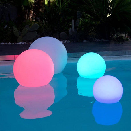Boule lumineuse flottante - LUMISKY - BOBBY C50 - LED multicolore dimmable - Télécommande - Recharge induction - Ř50 cm