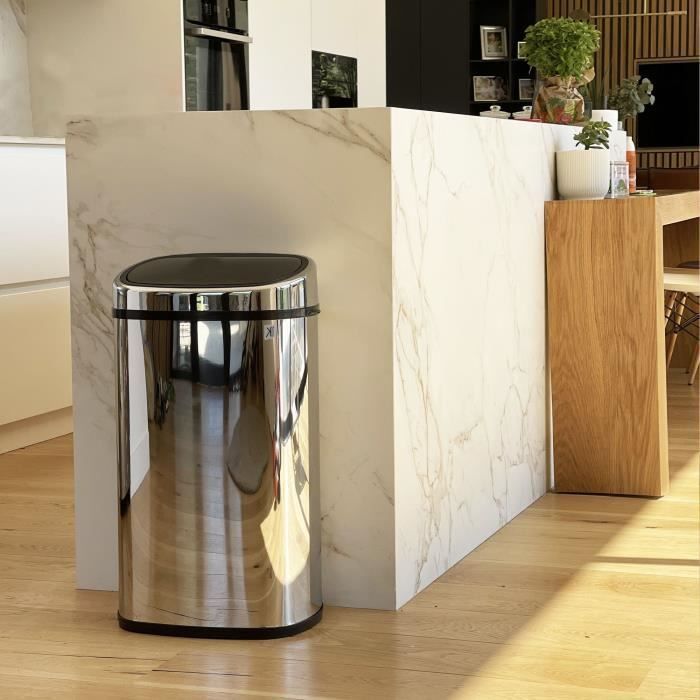 Poubelle de Cuisine Push - CITY - KITCHEN MOVE - 58 L - Ouverture simple pression