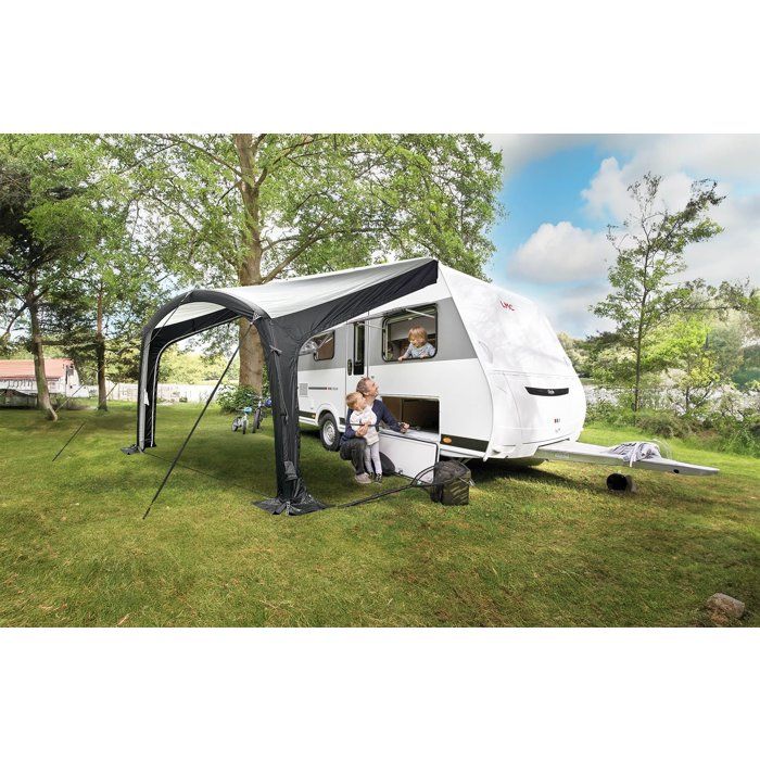 Protection solaire gonflable - BAYA SUN - Ombréa Air - Montage rapide un point de gonflage - Toit gris clair anti-chaleur