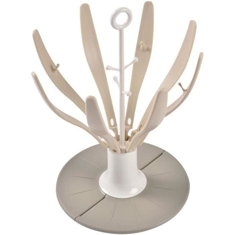 Egoutte-biberons pliable Flower - BEABA - Jusqu'a 8 biberons - Argile