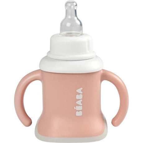 Tasse 3-en-1 - BEABA - Evoluclip - Vieux rose