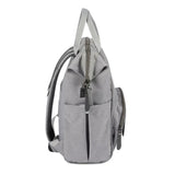 BEABA Sac a Dos a Langer pour Bébé Wellington, Grande capacité de rangement, Tapis a langer inclus, Grande ouverture, Gris