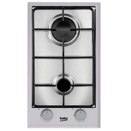 Table de cuisson ŕ gaz - BEKO - 2 foyers - 30 cm - Inox - HDCG32220FX