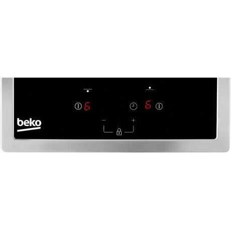 Table de cuisson BEKO HDMC32400TX - 2 foyers vitrocéramique - Commandes tactiles - Noir - Minuterie intégrée