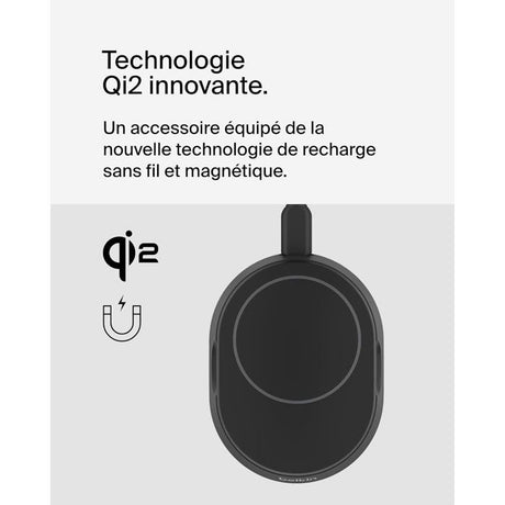 Support de charge magnétique - BELKIN - Qi2 - 15W - Noir
