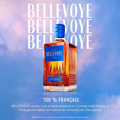 BELLEVOYE - BLEU - Whisky - Triple Malt - Origine : France - 40 % alcool  - bouteille 70 cl
