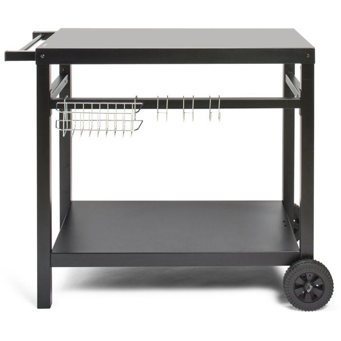 Desserte pour plancha - LIVOO - GS130 - Plateau 85 x 50 cm - Convient pour les planchas 2, 3 ou 4 brűleurs - Finition métal