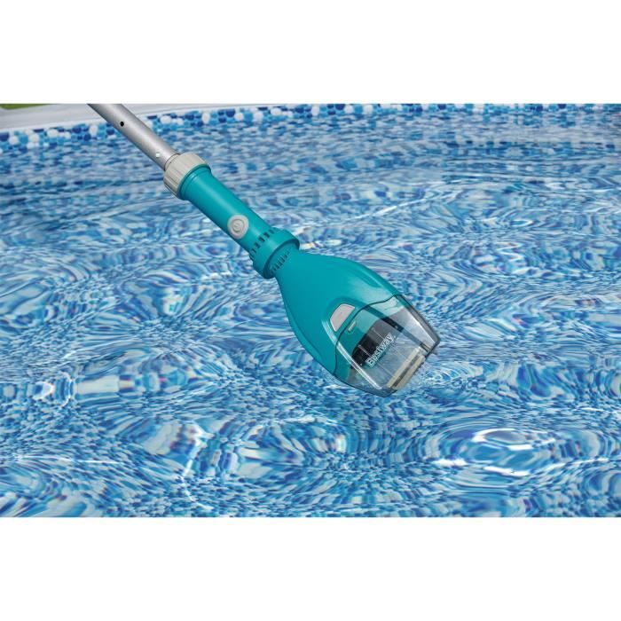 Aspirateur électrique Aquatech™ - BESTWAY - sans fil - pour piscines jusqu'a 3,05m de diametre