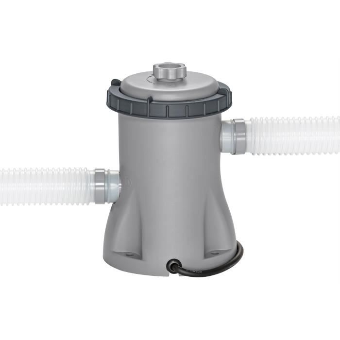 Kit Piscine hors sol tubulaire BESTWAY - Steel Pro MAX - 305 x 200 x 84 cm - Ovale (Livrée avev filtre a cartouche et 1 cartouche)