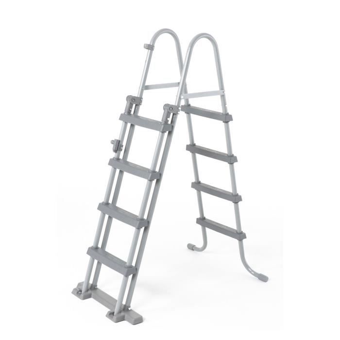 Kit Piscine hors sol tubulaire BESTWAY Steel Pro Max - 366 x 122 cm - Ronde (Livrée avec un filtre a cartouche, échelle, bâche)