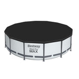 Kit Piscine hors sol tubulaire - BESTWAY - Steel Pro Max - 427 x 107 cm - Ronde (Pompe, échelle, bâche et cartouche de filtration)