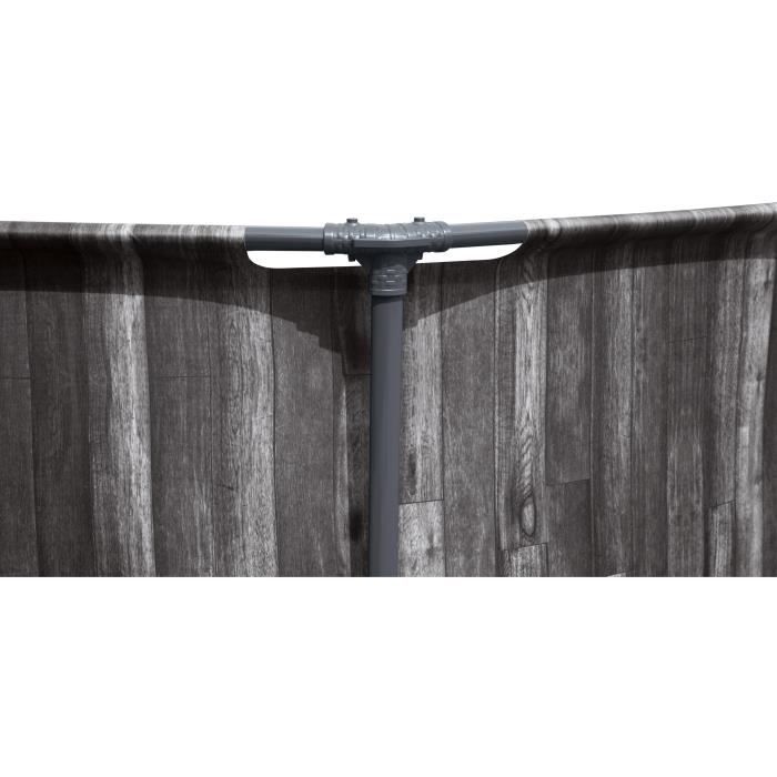 Kit Piscine hors sol tubulaire BESTWAY - Steel Pro Max - 366 x 100 cm - Ronde (filtre a cartouche, échelle, diffuseur)