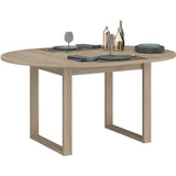 Table a Manger Extensible  BETTY - Ronde - Chene Dakota - 4 / 6 personnes - 120 / 155 x 120 x 75 cm