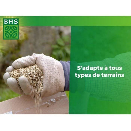 Semence de Gazon rustique - BHS - Boîte de 3 kg - Résistant aux conditions climatiques difficiles - Soleil - Rouge