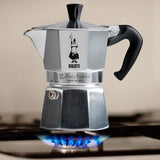 Cafetiere italienne - BIALETTI - Moka Express - Tous feux sauf induction - 6 tasses - 300 ml - Inox