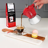 Cafetiere italienne - BIALETTI - MOKA Induction - 2 tasses - 100 ml - Rouge