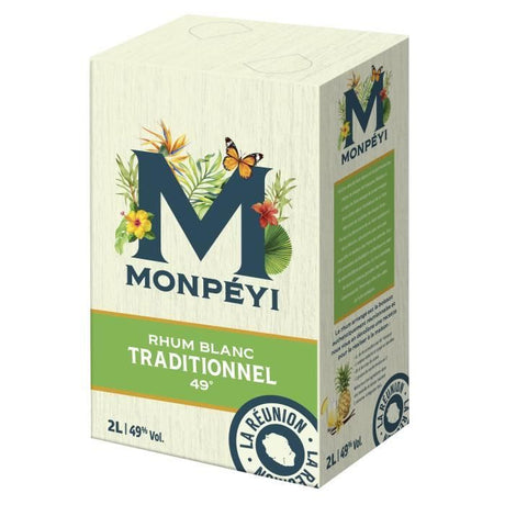 Monpťyi - Rhum blanc traditionnel - 49,0% Vol. - Bag in box 2L