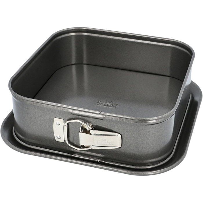 Moule carré a fond amovible  - BIRKMANN - EASY BAKING - Acier carbone - Anti adhésif - 24 x 24 x 8 cm