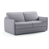 Canapé convertible express - matelas 14cm - AGATHE - Tissu Gris - 175 x 100 x 87 cm