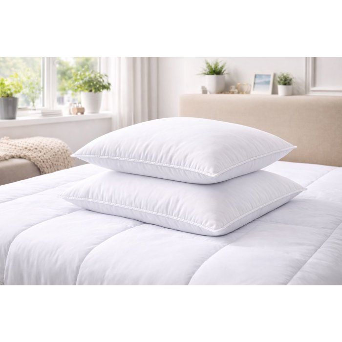 Lot de 2 Oreillers - BLANREVE - Triple Protection - 60 x 60 cm - Blanc
