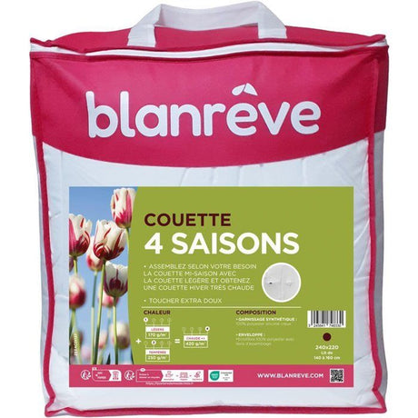 Couette 4 Saisons 420 gr/m˛ - BLANREVE - 240 x 220 cm - Blanc