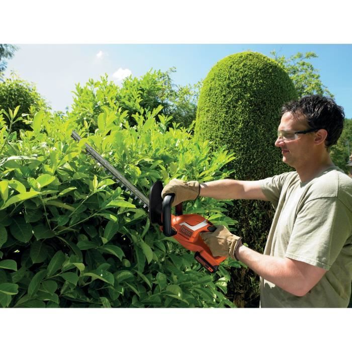Taille-haies électrique sans fil + batterie 2Ah + chargeur - BLACK&DECKER - GTC1845L20-QW - 18V - Lame 45cm