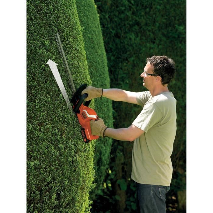 Taille-haies électrique sans fil + batterie 2Ah + chargeur - BLACK&DECKER - GTC1845L20-QW - 18V - Lame 45cm