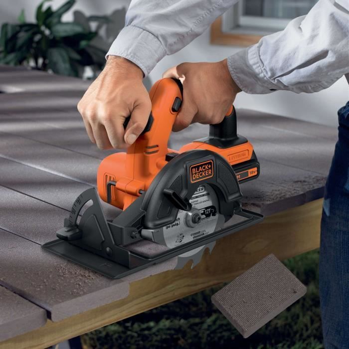 Scie circulaire sans fil - BLACK+DECKER - BDCCS18N-XJ - 18V - profondeur de coupe 140mm - sans batterie